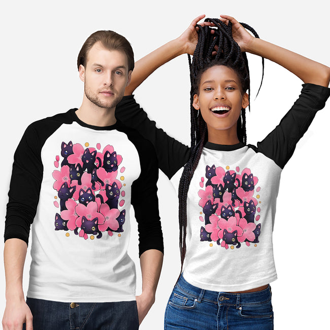 Sakura Cats-Unisex-Baseball-Tee-Vallina84