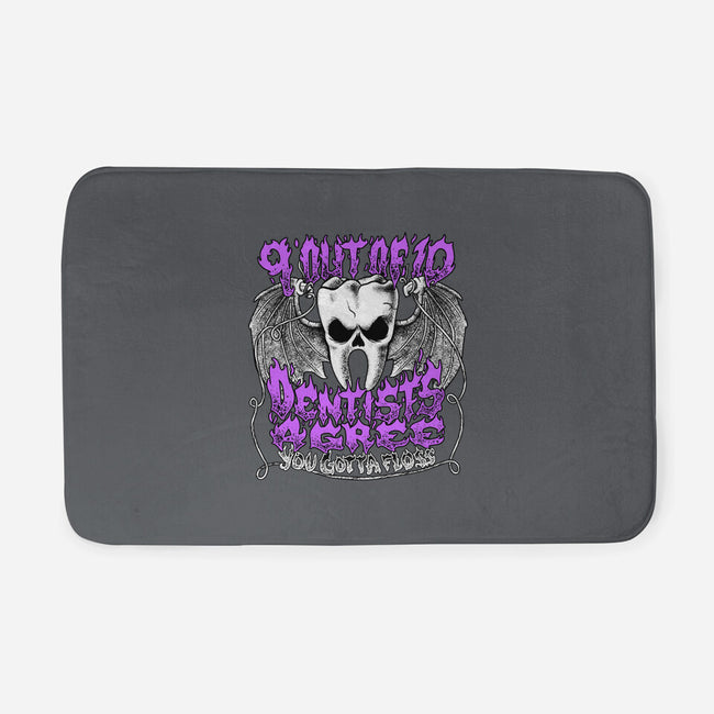 You Gotta Floss-None-Memory Foam-Bath Mat-Aarons Art Room