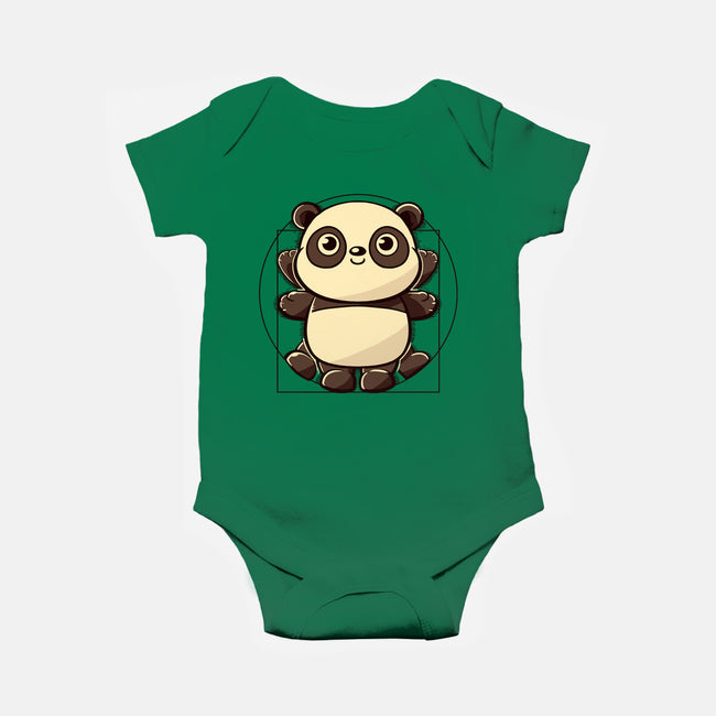 Vitruvian Panda-Baby-Basic-Onesie-koalastudio