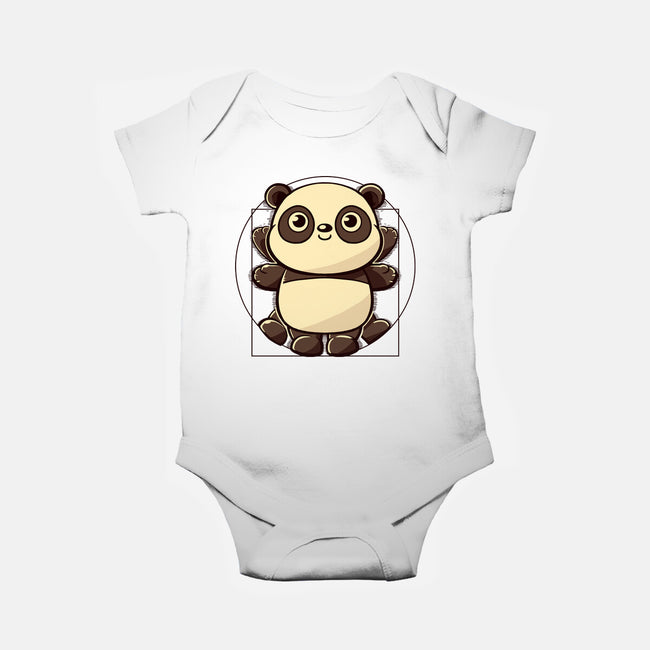 Vitruvian Panda-Baby-Basic-Onesie-koalastudio