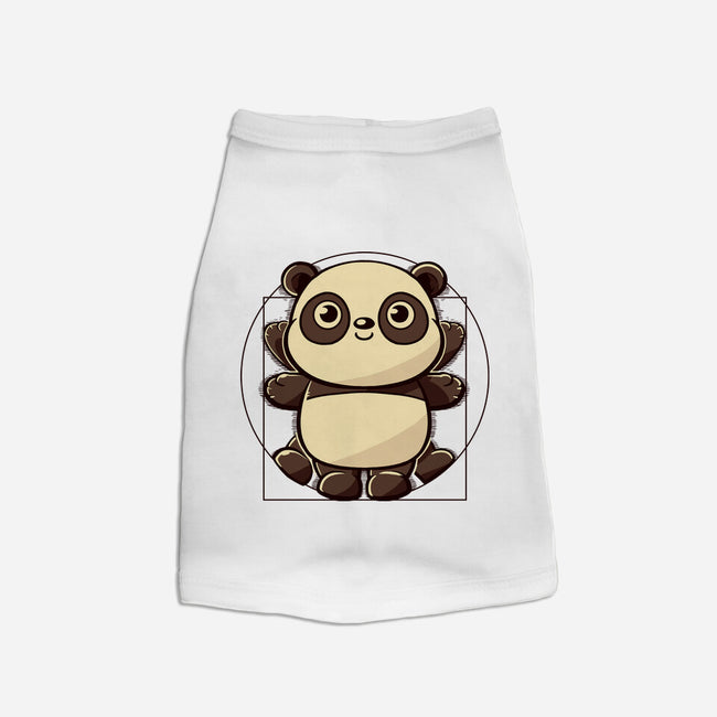 Vitruvian Panda-Dog-Basic-Pet Tank-koalastudio