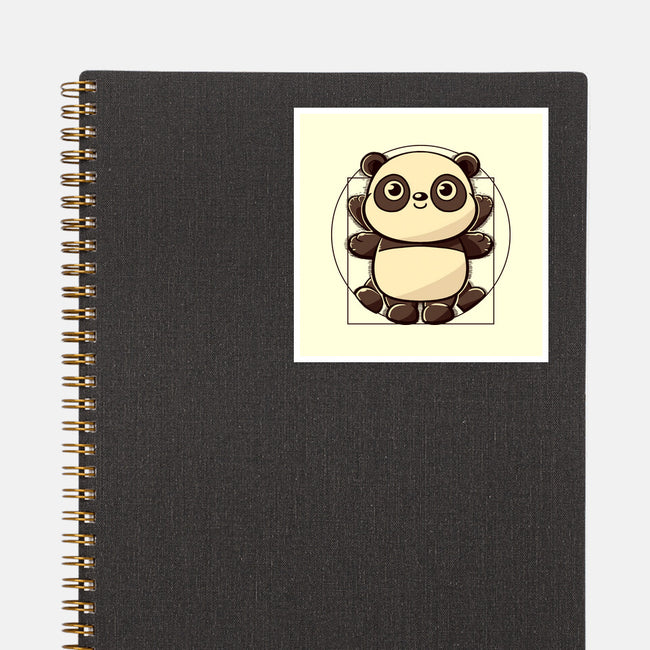 Vitruvian Panda-None-Glossy-Sticker-koalastudio