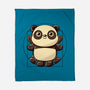 Vitruvian Panda-None-Fleece-Blanket-koalastudio