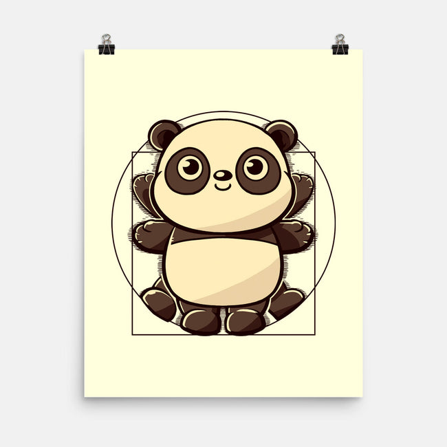 Vitruvian Panda-None-Matte-Poster-koalastudio