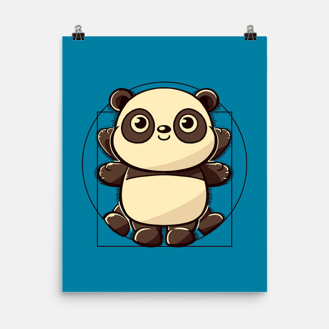 Vitruvian Panda-None-Matte-Poster-koalastudio