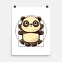 Vitruvian Panda-None-Matte-Poster-koalastudio