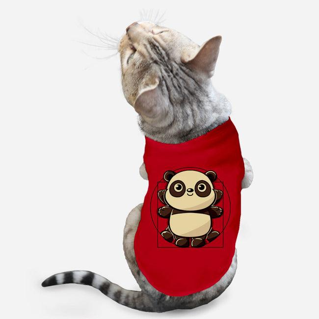 Vitruvian Panda-Cat-Basic-Pet Tank-koalastudio