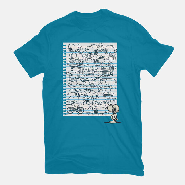 Doodle Beagle-Unisex-Basic-Tee-Xentee