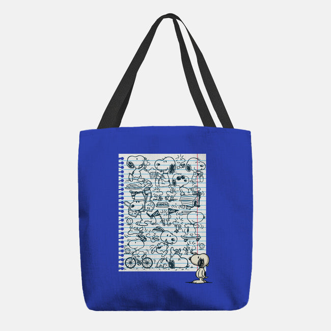 Doodle Beagle-None-Basic Tote-Bag-Xentee