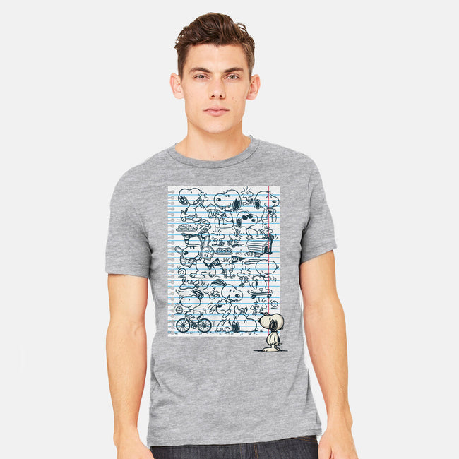 Doodle Beagle-Mens-Heavyweight-Tee-Xentee