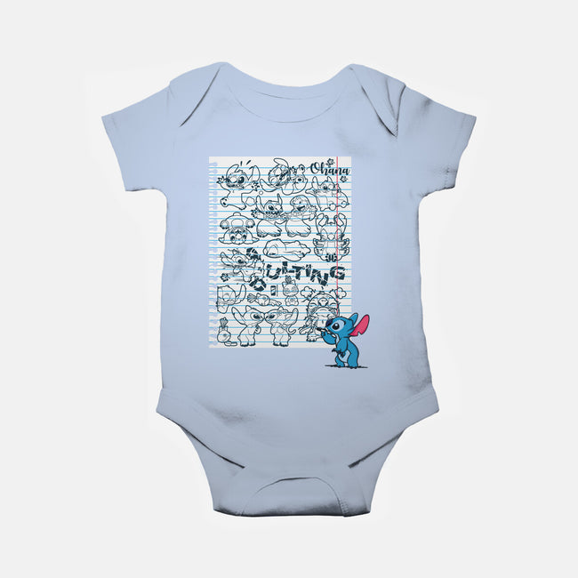 Doodle Alien-Baby-Basic-Onesie-Xentee