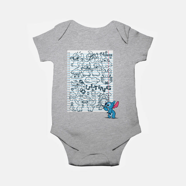 Doodle Alien-Baby-Basic-Onesie-Xentee