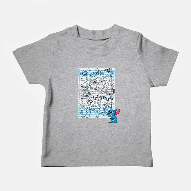 Doodle Alien-Baby-Basic-Tee-Xentee