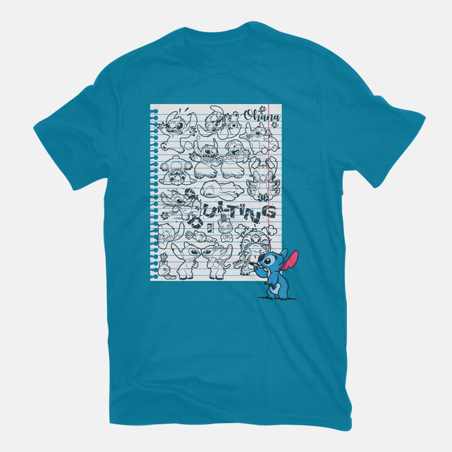 Doodle Alien-Unisex-Basic-Tee-Xentee