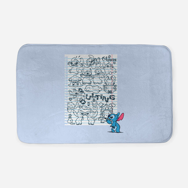 Doodle Alien-None-Memory Foam-Bath Mat-Xentee