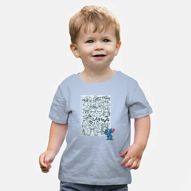 Doodle Alien-Baby-Basic-Tee-Xentee