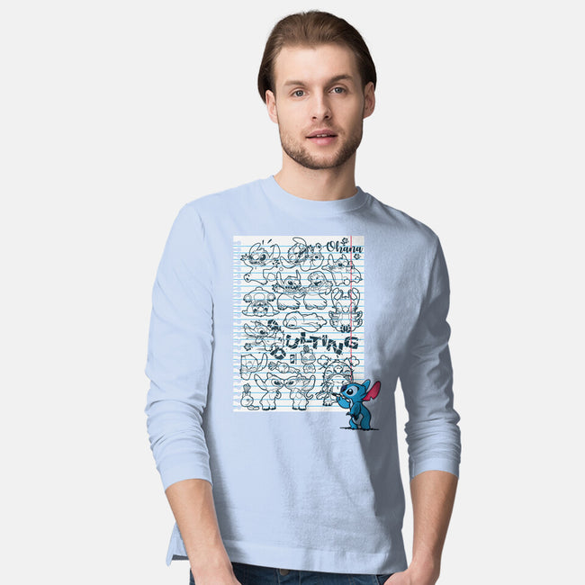 Doodle Alien-Mens-Long Sleeved-Tee-Xentee