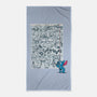 Doodle Alien-None-Beach-Towel-Xentee