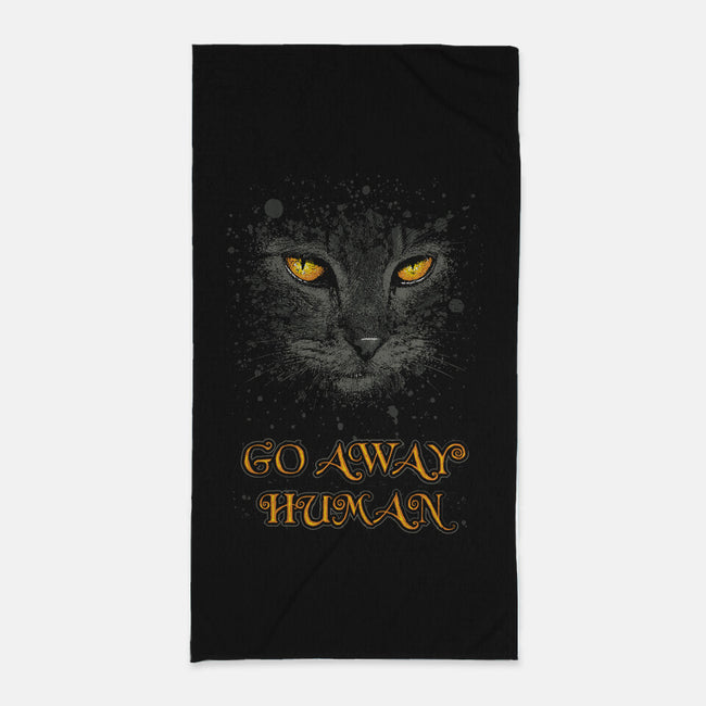 Go Away Human-None-Beach-Towel-Tronyx79