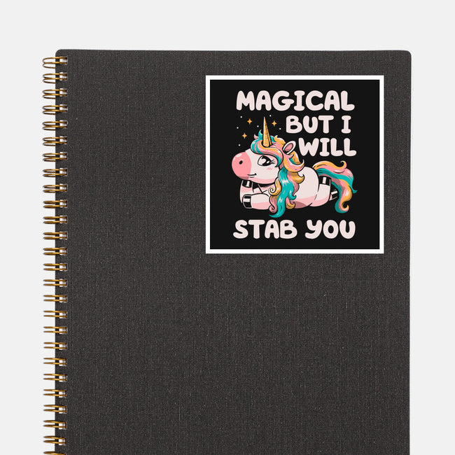 Magical But Will Stab You-None-Glossy-Sticker-koalastudio