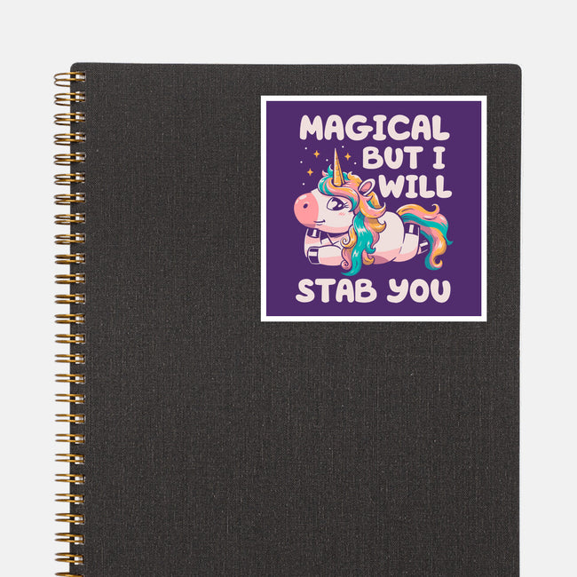 Magical But Will Stab You-None-Glossy-Sticker-koalastudio