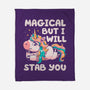 Magical But Will Stab You-None-Fleece-Blanket-koalastudio