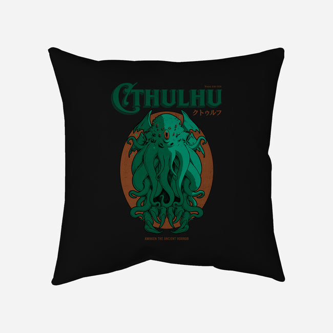 Cthulhu Magazine-None-Removable Cover-Throw Pillow-Hafaell