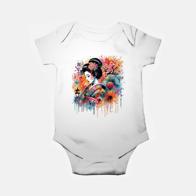 Geiko Watercolor-Baby-Basic-Onesie-DrMonekers