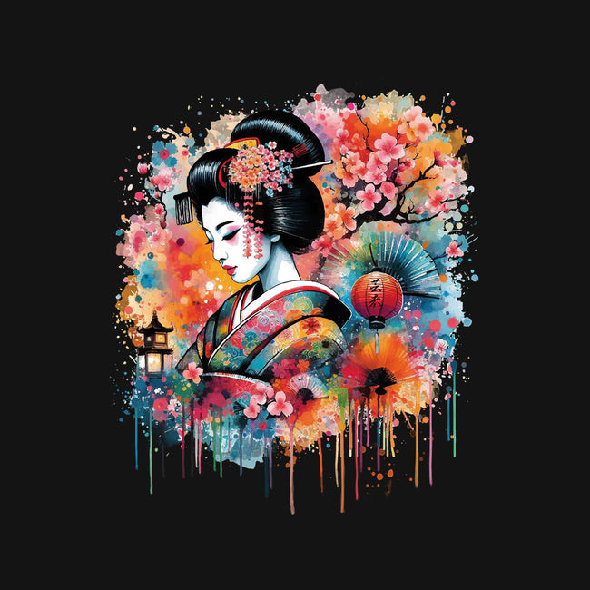 Geiko Watercolor-None-Stretched-Canvas-DrMonekers