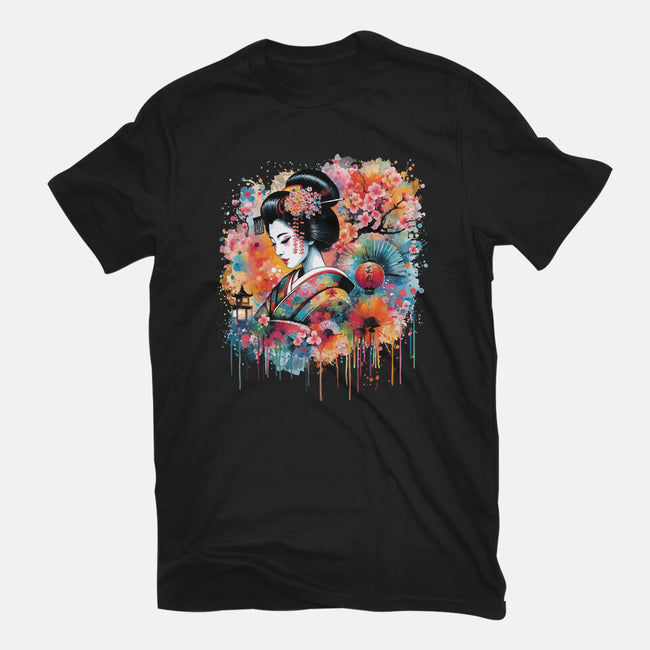 Geiko Watercolor-Unisex-Basic-Tee-DrMonekers