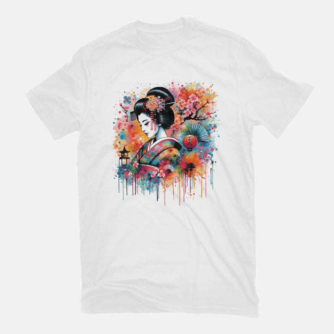 Geiko Watercolor-Womens-Basic-Tee-DrMonekers