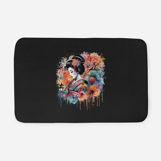 Geiko Watercolor-None-Memory Foam-Bath Mat-DrMonekers