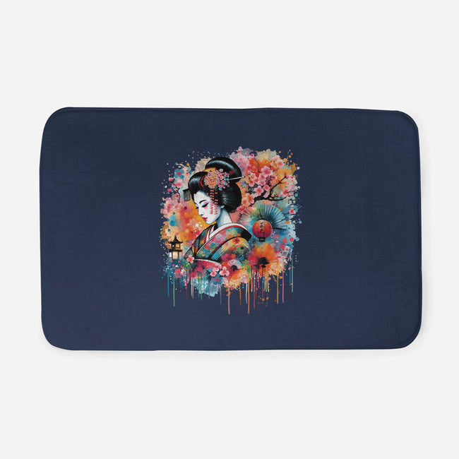 Geiko Watercolor-None-Memory Foam-Bath Mat-DrMonekers