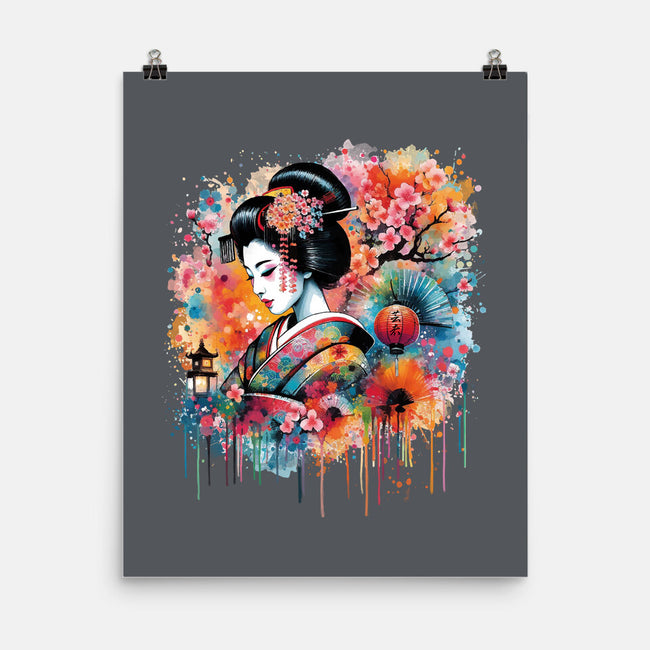 Geiko Watercolor-None-Matte-Poster-DrMonekers