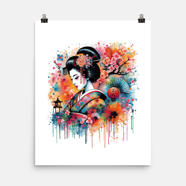 Geiko Watercolor-None-Matte-Poster-DrMonekers