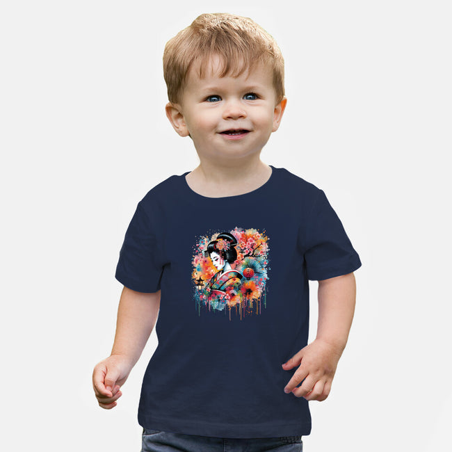 Geiko Watercolor-Baby-Basic-Tee-DrMonekers