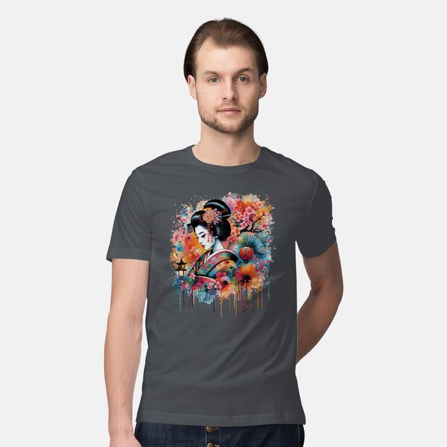 Geiko Watercolor-Mens-Premium-Tee-DrMonekers