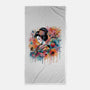 Geiko Watercolor-None-Beach-Towel-DrMonekers