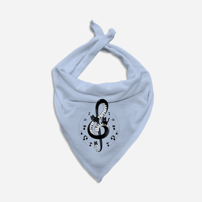 Violin Key Kittens-Cat-Bandana-Pet Collar-Vallina84