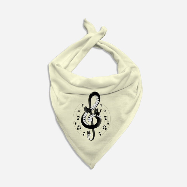 Violin Key Kittens-Cat-Bandana-Pet Collar-Vallina84