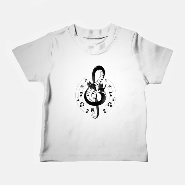 Violin Key Kittens-Baby-Basic-Tee-Vallina84