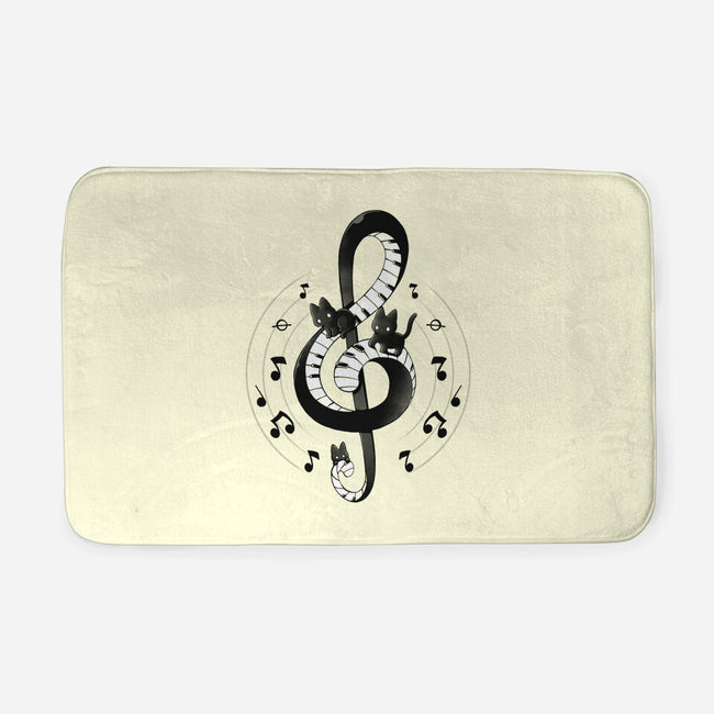 Violin Key Kittens-None-Memory Foam-Bath Mat-Vallina84