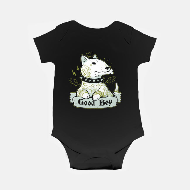 Bull Terrier Tattoo-Baby-Basic-Onesie-xMorfina