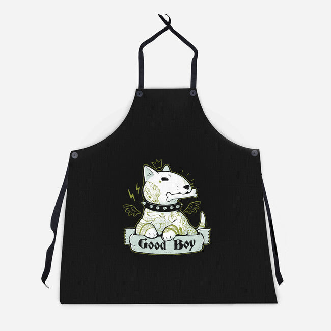 Bull Terrier Tattoo-Unisex-Kitchen-Apron-xMorfina