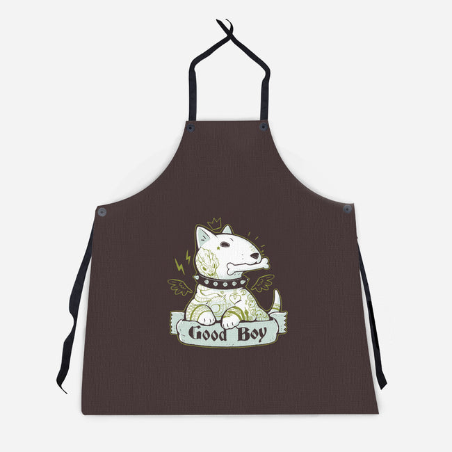 Bull Terrier Tattoo-Unisex-Kitchen-Apron-xMorfina