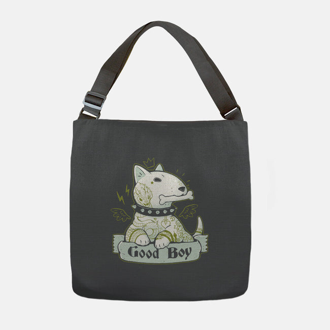 Bull Terrier Tattoo-None-Adjustable Tote-Bag-xMorfina