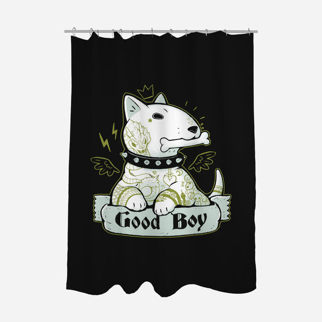 Bull Terrier Tattoo-None-Polyester-Shower Curtain-xMorfina