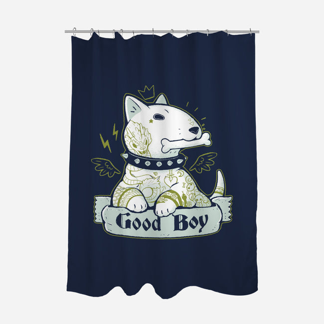 Bull Terrier Tattoo-None-Polyester-Shower Curtain-xMorfina