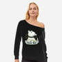 Bull Terrier Tattoo-Womens-Off Shoulder-Sweatshirt-xMorfina