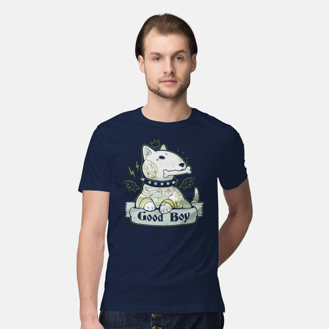 Bull Terrier Tattoo-Mens-Premium-Tee-xMorfina